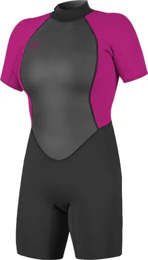 O'Neill Shorty 2mm Back Zip Womens Wetsuit (Berry) - Pink;Black - Size: 4