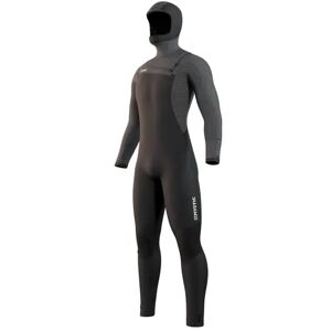 Mystic Voltt Hooded 6mm Chest Zip Wetsuit (Black)  - Black - Size: Extra Large