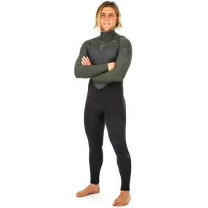 Rip Curl 4mm Chest Zip Wetsuit (Black)  - Black;Green;Grey - Size: Medium