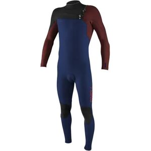 O'Neill Youth 5mm Chest Zip Kids Wetsuit (Navy/Bloodshot/Black)  - Blue;Red;Black - Size: 8