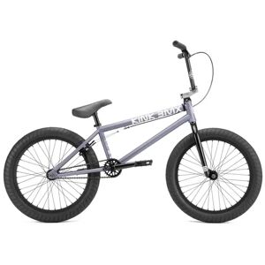 Kink Launch 20" BMX Freestyle Bike (Matte Storm Gray)  - Grey;White - Size: 20.25"