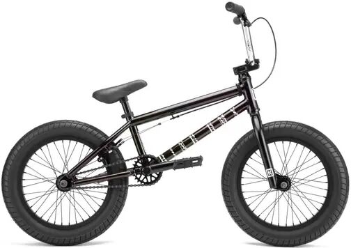 Kink Carve 16" BMX Bike For Kids (Gloss Iridescent Black)  - Black;Grey - Size: 16.5"