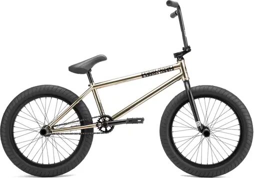 Kink Cloud 20" BMX Freestyle Bike (Gloss Iridescent Chrome)  - Silver;Black - Size: 21"