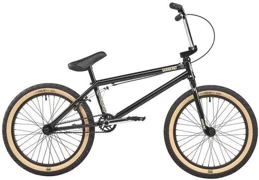 Mankind Libertad 20" BMX Freestyle Bike (Gloss Black)  - Black;Brown - Size: 21"