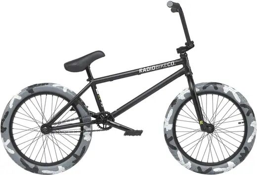 Radio Bike Co Radio Darko 20" BMX Freestyle Bike (Matt Black)  - Black - Size: 21"