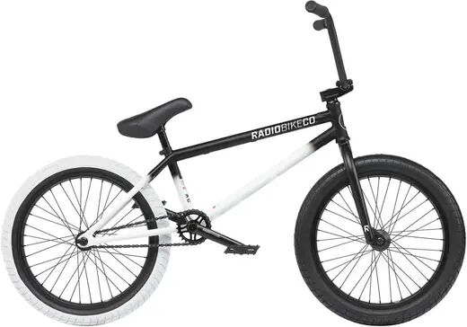 Radio Bike Co Radio Valac 20" BMX Stunt Bike (Black/White Fade)  - Black;White - Size: 20.75"