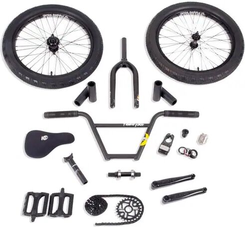 Stolen/Fiction Freecoaster V8 BMX Build Kit (Matte Black - Left hand drive)  - Black