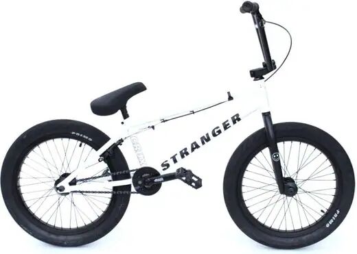 Stranger Crux 20" BMX Freestyle Bike (Matt White)  - White - Size: 21"