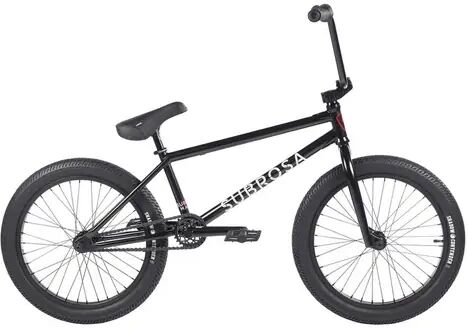 Subrosa Malum 20" BMX Freestyle Bike (Black)  - Black - Size: 21"