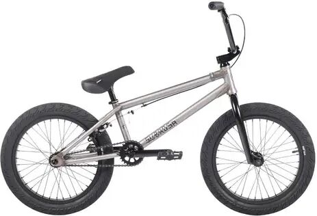 Subrosa Tiro 18" BMX Bike For Kids (Matte Raw) - Silver - Size: 18.5"