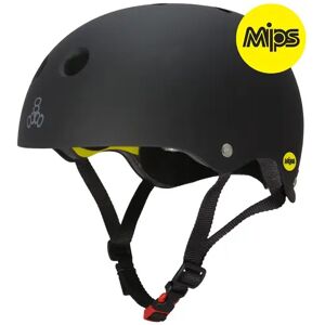 Triple Eight Dual Certified MiPS Skate Helmet (Black)  - Black - Size: Small