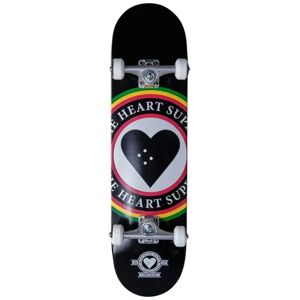 Heart Supply Insignia Complete Skateboard (Rasta)  - Black;White;Red - Size: 8"