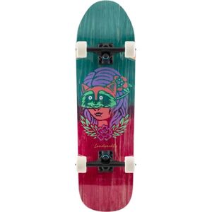 Landyachtz Perfecto ATV-X Complete Cruiser Skateboard (Raccoon)  - Teal;Red;Green