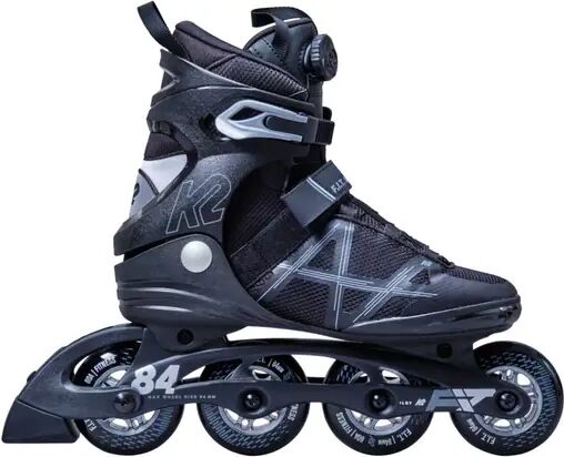 K2 F.I.T. 84 BOA Black Inline Skates (Black)  - Black - Size: 10.5 EU