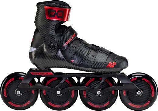 K2 Redline 110 Inline Speed Skates (Black)  - Black;Red - Size: 5.5 EU