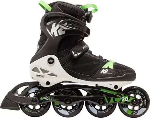 K2 VO2 90 BOA Inline Skates (Black)  - Black;Green - Size: 6 EU