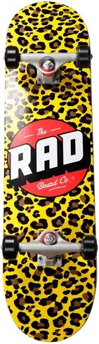 RAD Skateboards RAD Logo Progressive Complete Skateboard (Stay Wild)  - Yellow;Black;Red - Size: 8"