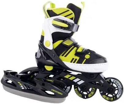 Tempish Misty Duo Adjustable Kids Inline Skates (Black)  - Black;Yellow - Size: 11C-13C EU