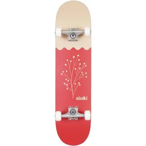 Aloiki Leaf Complete Skateboard (Red)  - Red;Brown - Size: 7.75