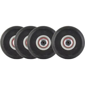 FF Rollerskis Classic Wheels Complete 4-Pack  - Black