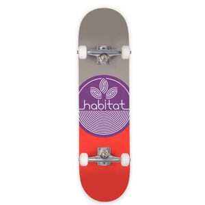 Habitat Skateboards Habitat Leaf Dot Complete Skateboard (Purple)  - Purple - Size: 8