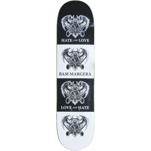 Heart Supply Bam Margera Skateboard Deck (Love & Hate)  - Black;White - Size: 8