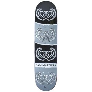 Heart Supply Bam Margera Skateboard Deck (Three Hearts)  - Black;Grey;White - Size: 8