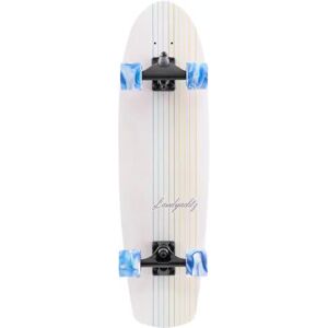 Landyachtz Surfskate (Butter Lines (white))  - White;Blue