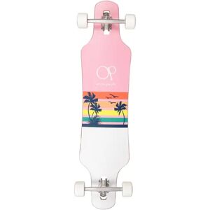 Ocean Pacific Sunset Complete Longboard (Pink)  - Pink;White