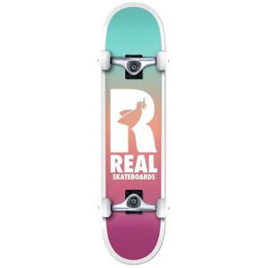 Real Be Free Fades Complete Skateboard (Teal/White/Purple)  - Teal;White;Purple - Size: 8