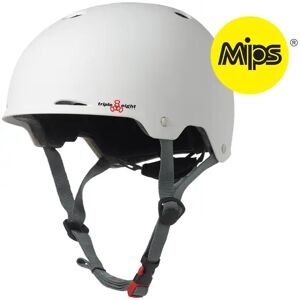 Triple Eight Gotham MiPS Skate Helmet (White)  - White - Size: Large