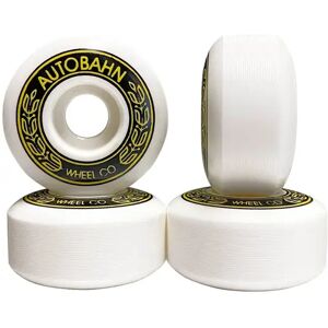 Autobahn AB-S 99A Skateboard Wheels 4-Pack (54mm - White) - White;Black;Yellow Autobahn AB-S 99A Skateboard Wheels 4-Pack (54mm - White) - White;Black;Yellow