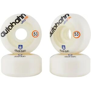Autobahn Dual Duro Ultra Classic 97A Skateboard Wheels 4-Pack (53mm - White) - White Autobahn Dual Duro Ultra Classic 97A Skateboard Wheels 4-Pack (53mm - White) - White