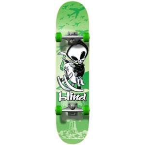 Blind Classic Soft Top Kids Skateboard (Crazy Horse) - Green;White - Size: 6.75" Blind Classic Soft Top Kids Skateboard (Crazy Horse) - Green;White - Size: 6.75"
