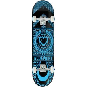 Blueprint Home Heart Complete Skateboard (Black/Blue) - Black;Blue - Size: 7.75" Blueprint Home Heart Complete Skateboard (Black/Blue) - Black;Blue - Size: 7.75"