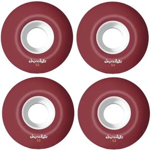 Chocolate OG Chunk Staple 99A Skateboard Wheels 4-Pack (52mm - White/Red) - White;Red Chocolate OG Chunk Staple 99A Skateboard Wheels 4-Pack (52mm - White/Red) - White;Red