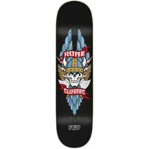 Flip Viking Rune Glifberg Skateboard Deck (Rune Glifberg) - Black;Blue;Yellow - Size: 8.5" Flip Viking Rune Glifberg Skateboard Deck (Rune Glifberg) - Black;Blue;Yellow - Size: 8.5"