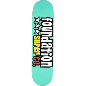 Foundation Team Skateboard Deck (3 Star Teal) - Teal;White;Orange - Size: 7.88" Foundation Team Skateboard Deck (3 Star Teal) - Teal;White;Orange - Size: 7.88"