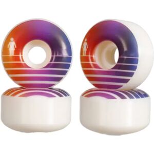 Girl Future 99A Skateboard Wheels 4-Pack (55mm - White) - White;Purple;Orange Girl Future 99A Skateboard Wheels 4-Pack (55mm - White) - White;Purple;Orange