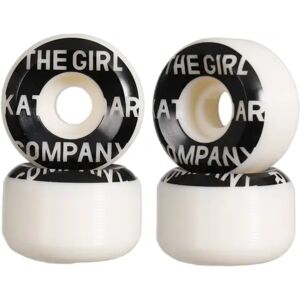 Girl Sans 99A Skateboard Wheels 4-Pack (52mm - White/Black) - White;Black Girl Sans 99A Skateboard Wheels 4-Pack (52mm - White/Black) - White;Black
