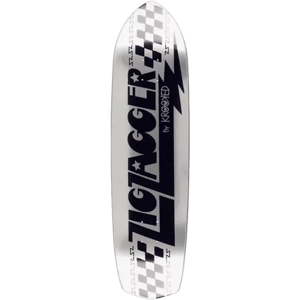 Krooked Zip Zagger Skateboard Deck (Silver Foil) - Silver - Size: 8.62" Krooked Zip Zagger Skateboard Deck (Silver Foil) - Silver - Size: 8.62"