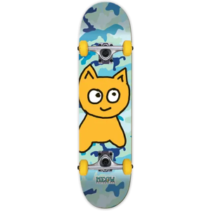 Meow Skateboards Meow Big Cat Complete Skateboard (Camo Blue) - Blue;Yellow - Size: 8" Meow Skateboards Meow Big Cat Complete Skateboard (Camo Blue) - Blue;Yellow - Size: 8"