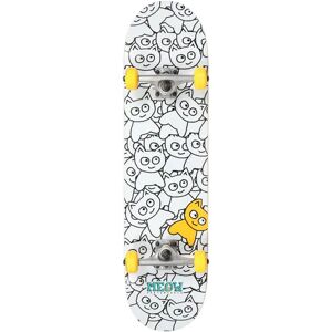 Meow Skateboards Meow Sticker Pile Complete Skateboard (White) - White;Yellow - Size: 8" Meow Skateboards Meow Sticker Pile Complete Skateboard (White) - White;Yellow - Size: 8"