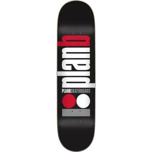 Plan B Classic Skateboard Deck (Black) - Black;White;Red - Size: 8" Plan B Classic Skateboard Deck (Black) - Black;White;Red - Size: 8"