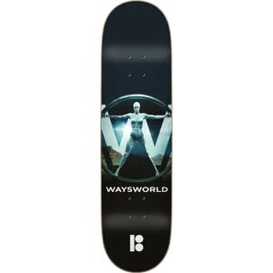 Plan B Way Waysworld Skateboard Deck (Black) - Black;Blue - Size: 8.25" Plan B Way Waysworld Skateboard Deck (Black) - Black;Blue - Size: 8.25"