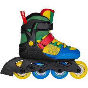 Powerslide Rocket Kids Inline Skates (Blue/Yellow/Green) - Blue;Yellow;Green - Size: 1-4 EU Powerslide Rocket Kids Inline Skates (Blue/Yellow/Green) - Blue;Yellow;Green - Size: 1-4 EU
