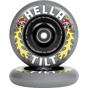 Tilt x Hella Rage Stunt Scooter Wheels 2-Pack (110mm - Grey) - Grey Tilt x Hella Rage Stunt Scooter Wheels 2-Pack (110mm - Grey) - Grey