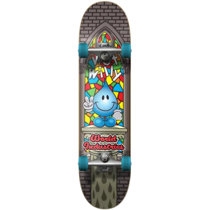 World Industries Stained Glass V2 Kids Skateboard (Blue) - Blue;Black - Size: 6.75" World Industries Stained Glass V2 Kids Skateboard (Blue) - Blue;Black - Size: 6.75"
