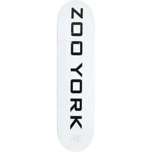 Zoo York Classic Logo Block Skateboard Deck (White) - White;Black - Size: 8" Zoo York Classic Logo Block Skateboard Deck (White) - White;Black - Size: 8"