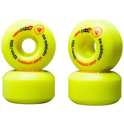Autobahn Nexus 100A Skateboard Wheels 4-Pack (52mm - Yellow) - Yellow Autobahn Nexus 100A Skateboard Wheels 4-Pack (52mm - Yellow) - Yellow
